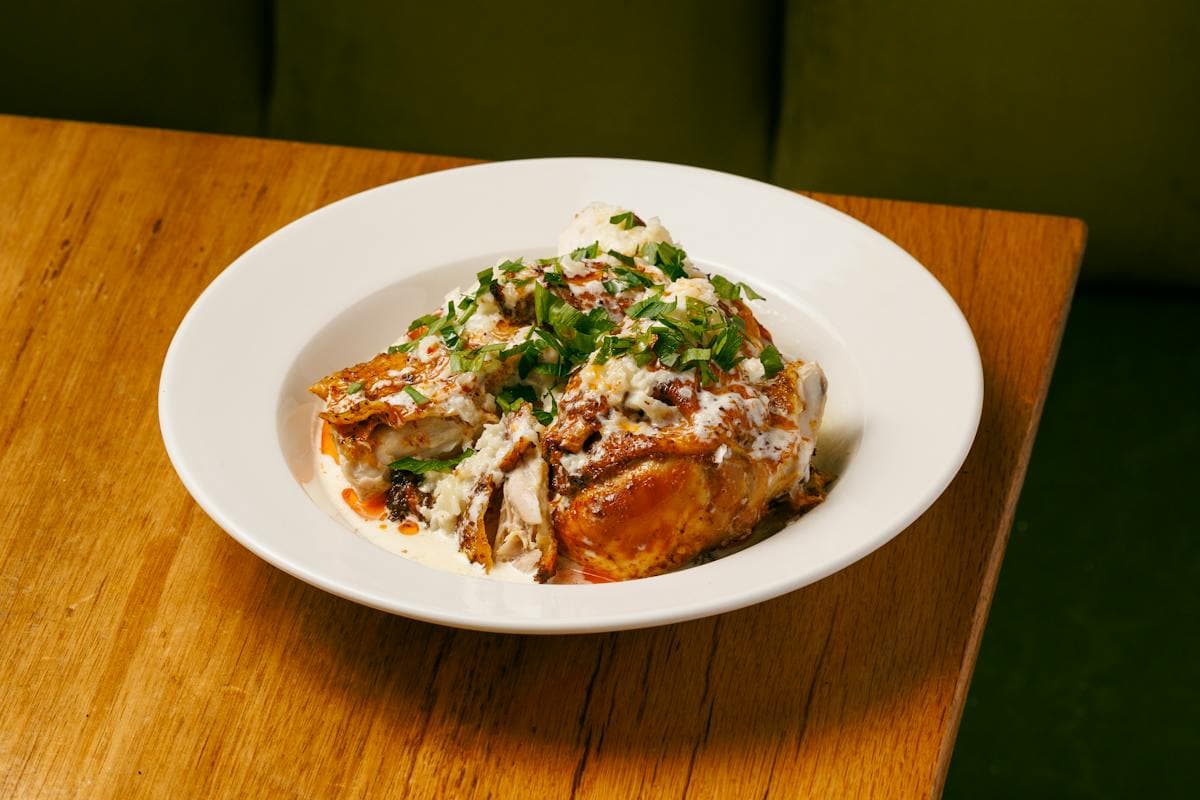 Roasted Cornish Hen in Shkmeruli